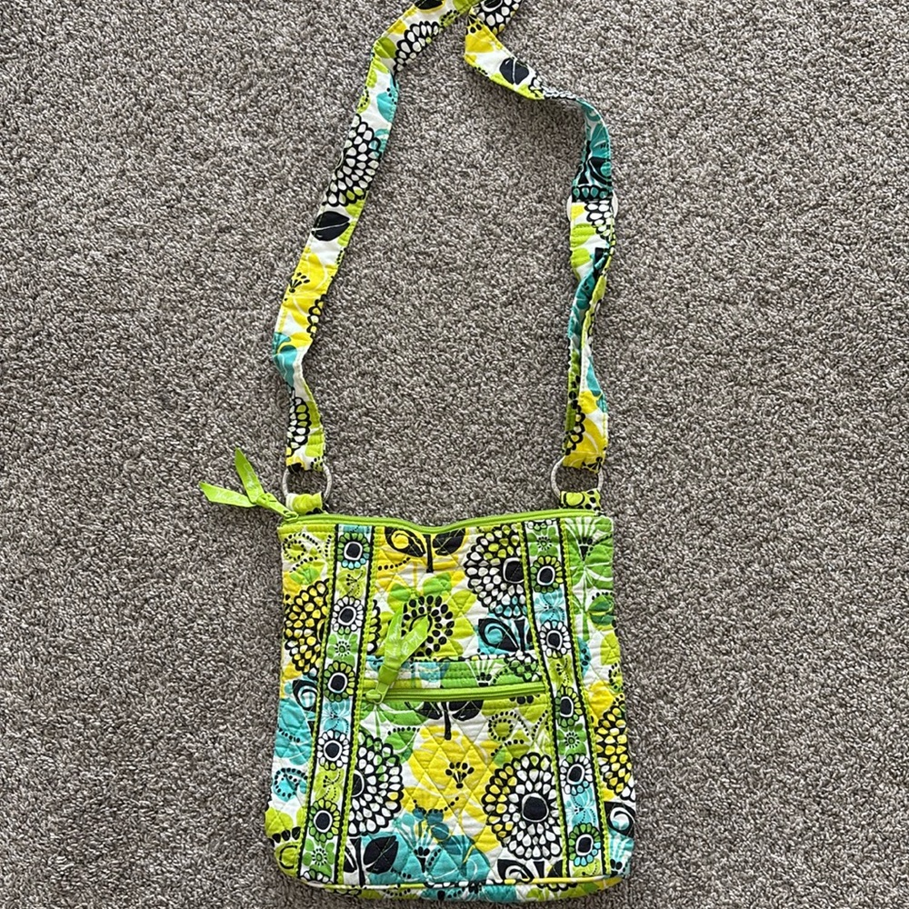 Vera Bradley Limes Up Crossbody Bag and Lanyard